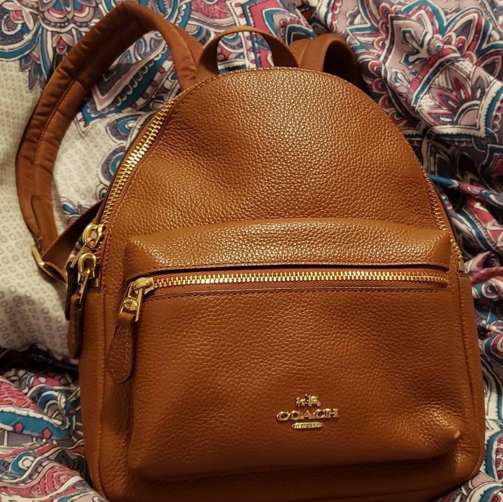 Mini Coach Pebble Leather backpack